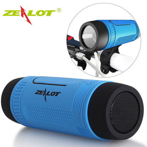 CAIXA DE SOM ZEALOT BLUETOOTH COM LUZ LED