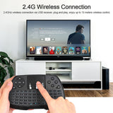 AIR MOUSE COM LED TOUCHPAD PARA TV BOX, SMART TV UNIVERSAL